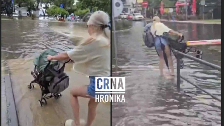 Nevrijeme pogodilo Crikvenicu: Majka iz BiH hrabro spasavala bebu iz poplavljenih ulica